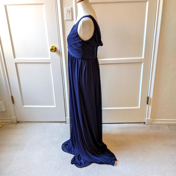 David's Bridal navy blue dress Size 8 - Picture 3 of 11
